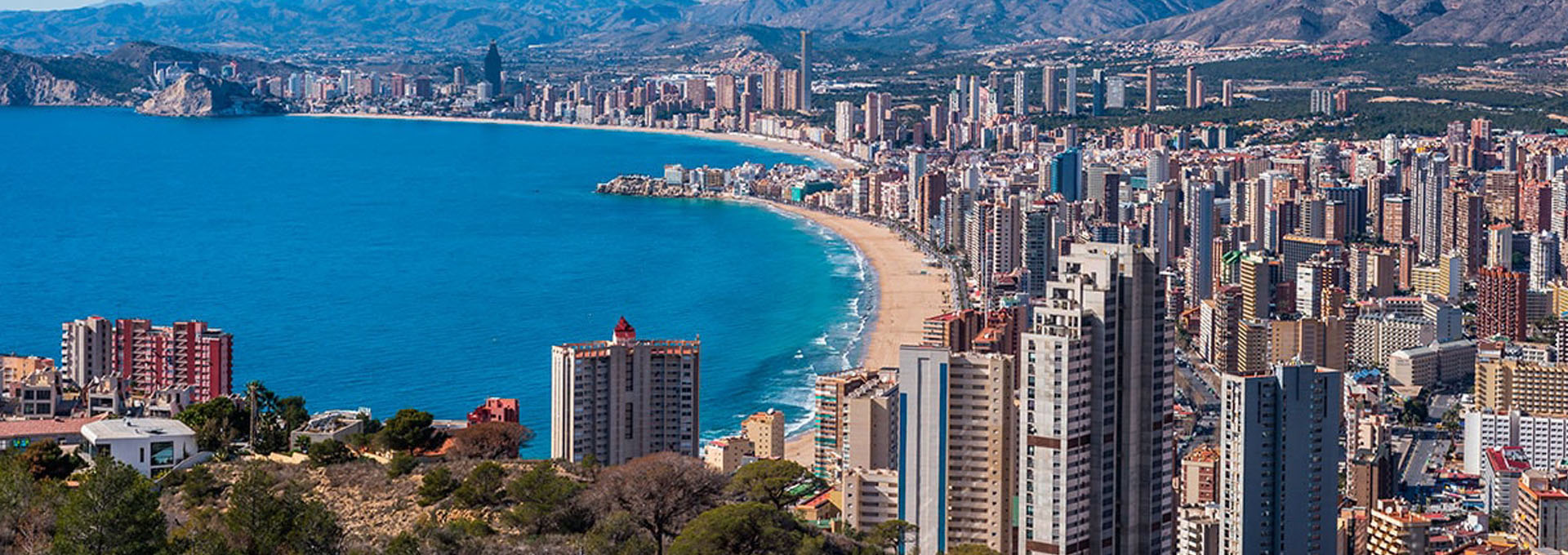 Vista panorámica de Benidorm