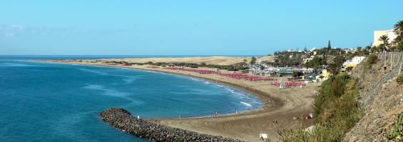 Playa del Inglés en Gran Canaria
