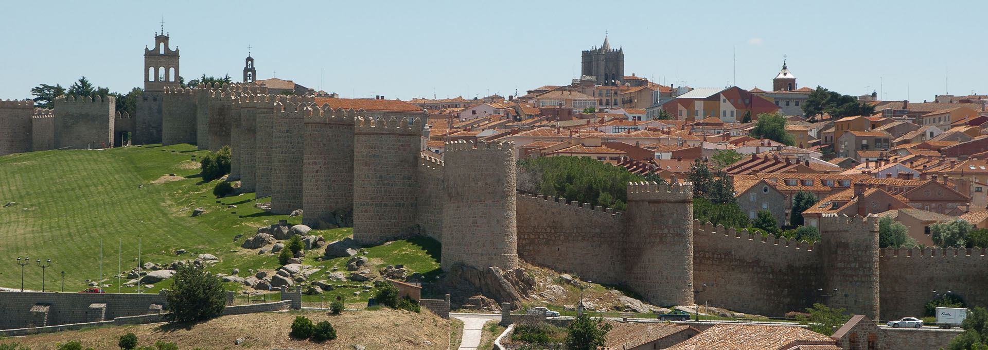 vista de la Muralla de Ávila