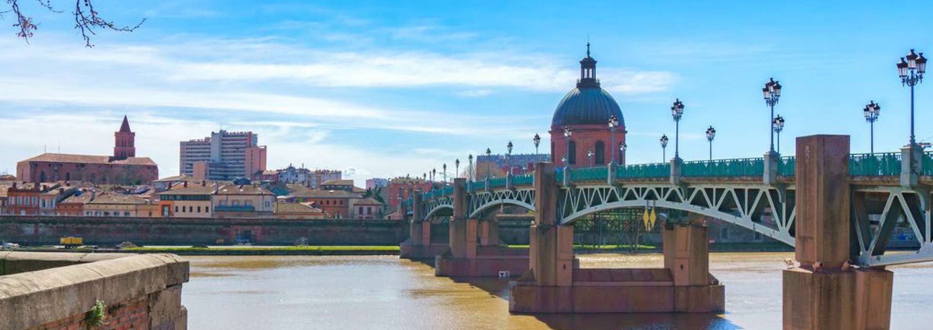 Toulouse puente sobre el río
