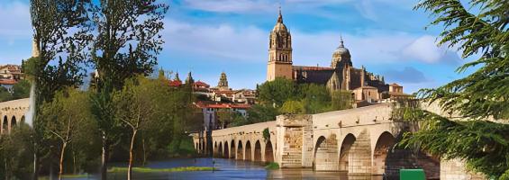 Salamanca puente y catedral