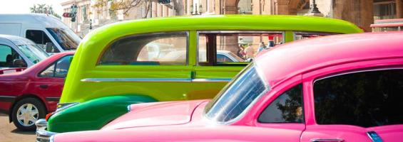 La Habana coche rosa